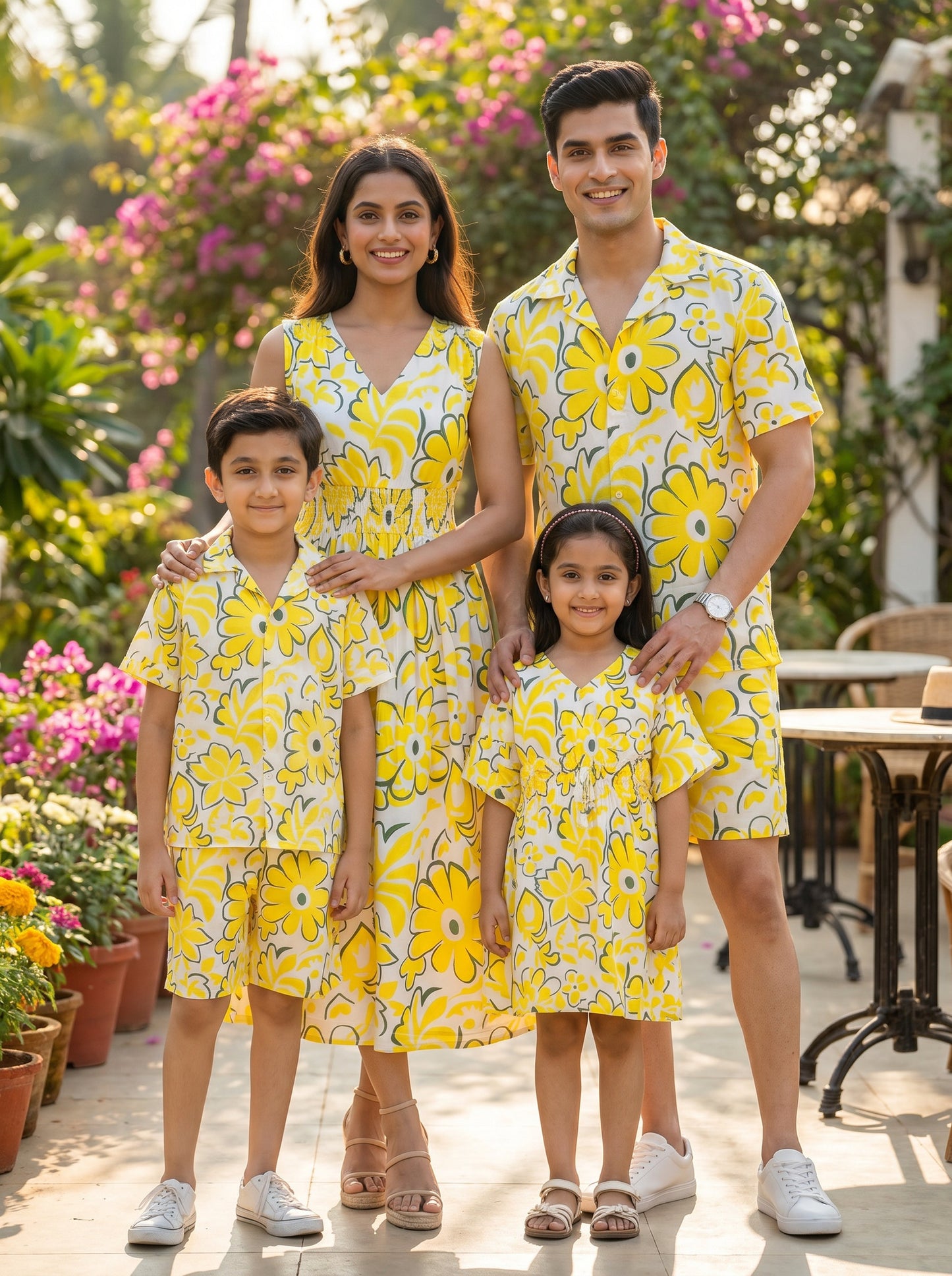 Family Matching Beach Outfits – Vacation Resort Wear for Parents Kids Family Photoshoot Birthday & Holiday Travel