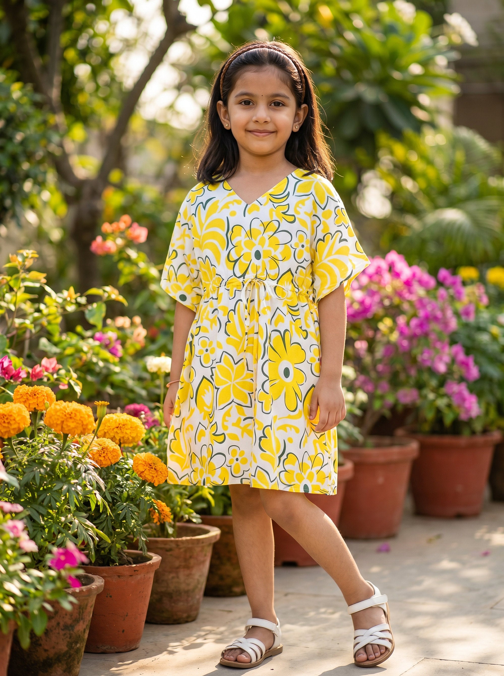 Girls Beach Dress – Vacation Pool Party Birthday Resort Holiday & Summer Travel Outfit