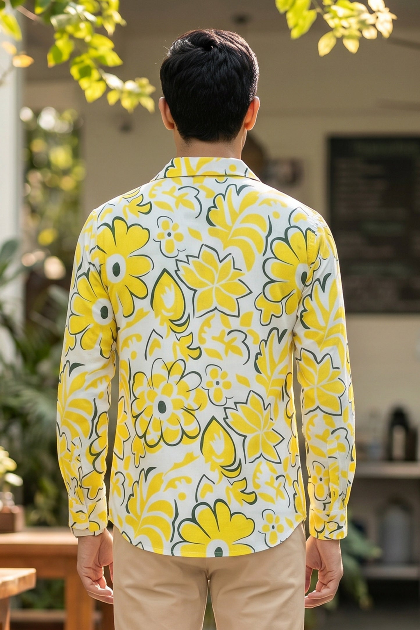 Mens Full Sleeve Resort Shirt – Vacation Dinner Pre Wedding Photoshoot Honeymoon & Party Wear