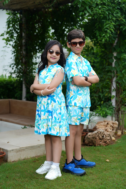 Brother Sister Matching Outfits – Kids Vacation Resort Wear