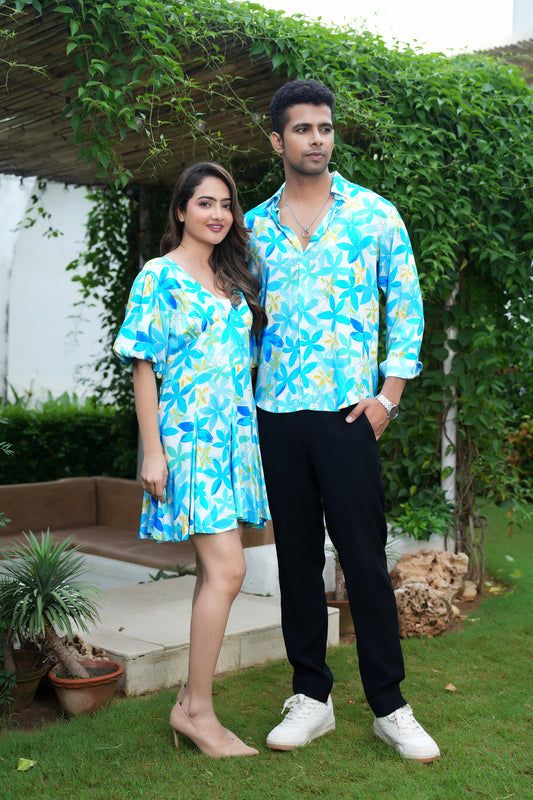 Couple Matching Outfit – Shirt and Dress Set for Getaways