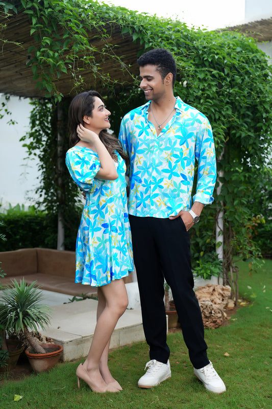 Couple Matching Outfit – Shirt and Dress Set for Getaways