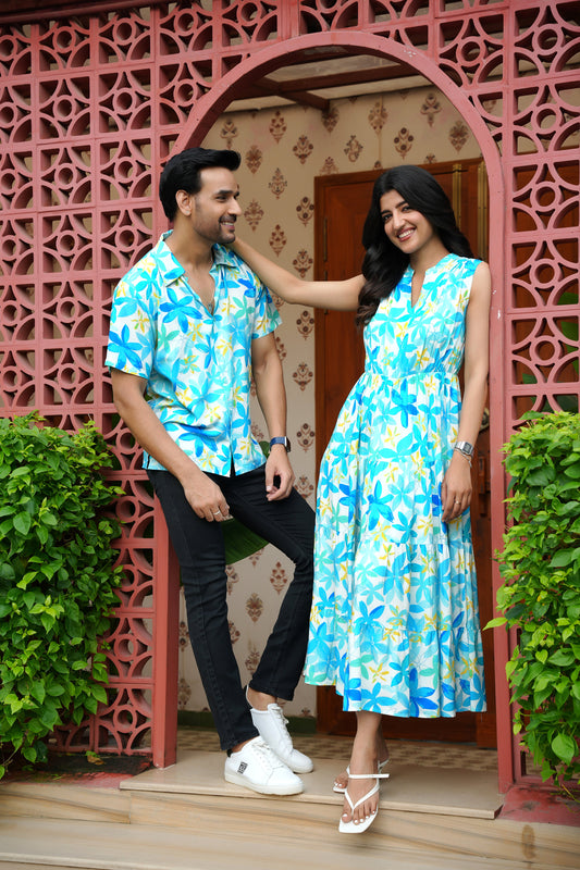 Couple Beach Outfit – Shirt and Dress for Resort Dates