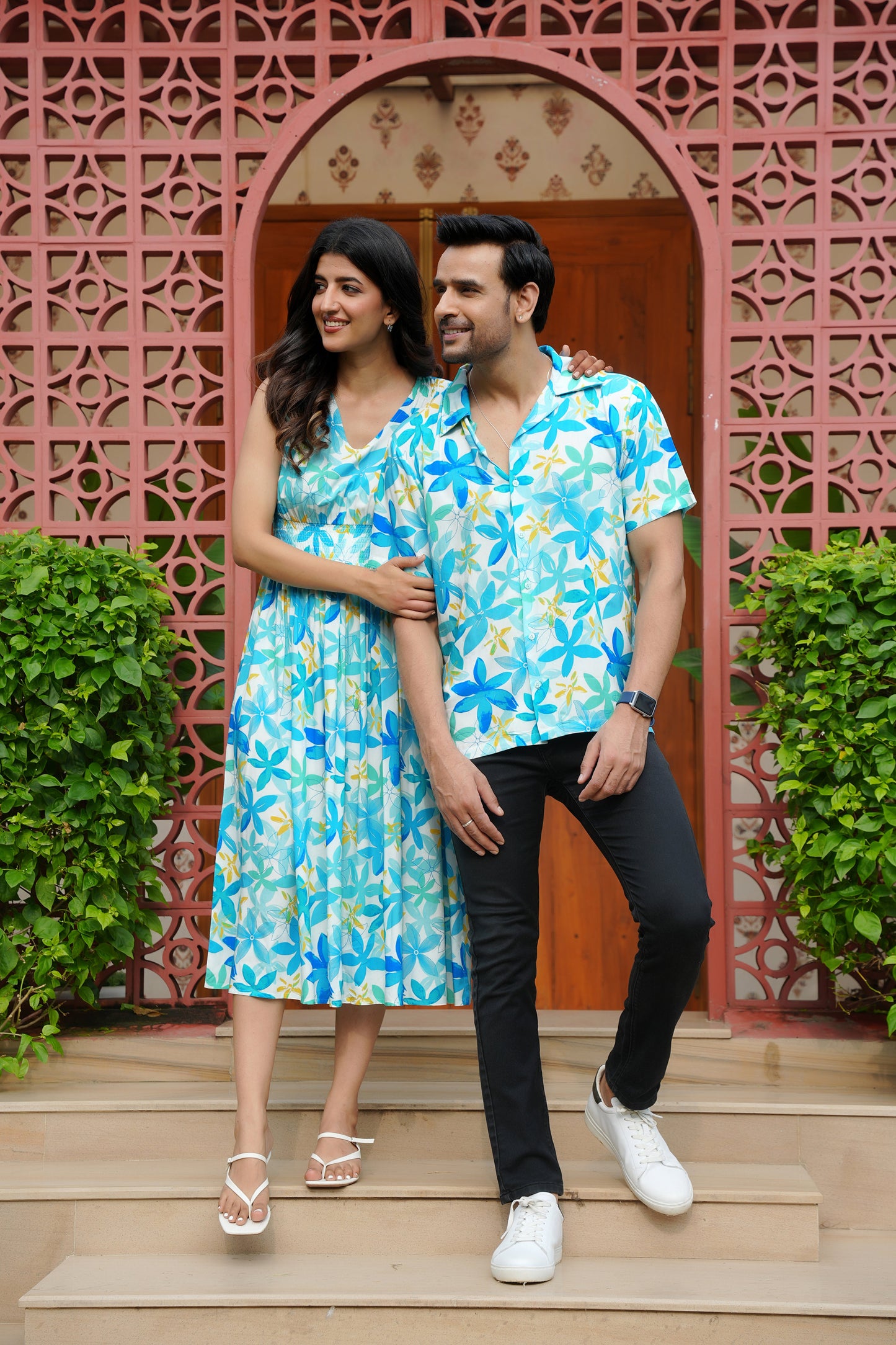 Couple Matching Dress Set – Vacation Dinner and Getaway Outfit