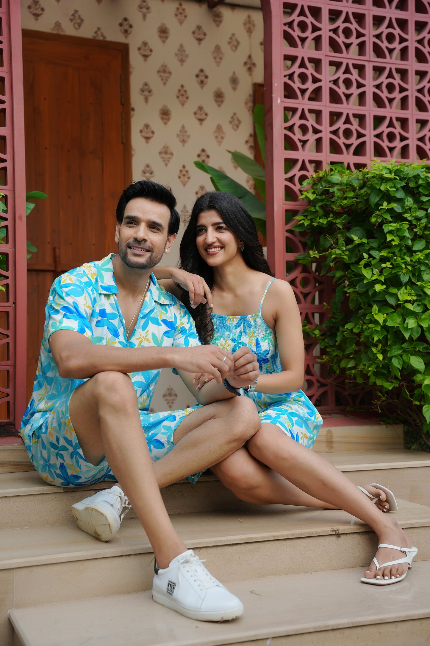 Couple Matching Dress Combo – Pool Party and Resort Outfit