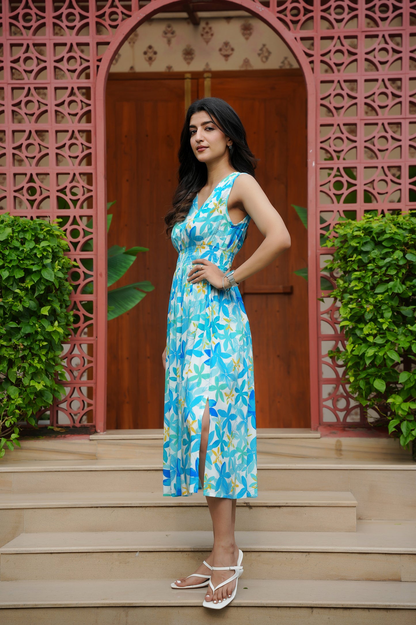 Girls Sleeveless Beach Dress – Vacation and Birthday Outfit