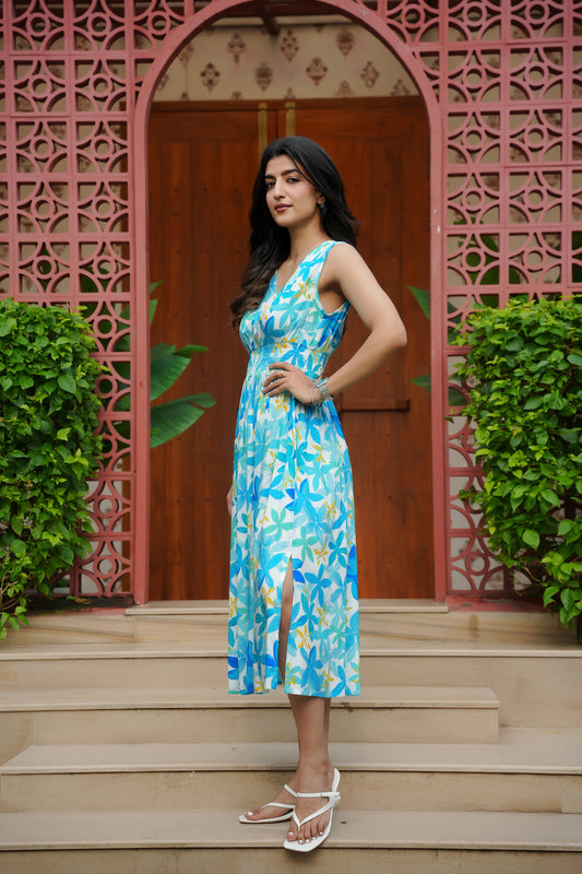 Girls Sleeveless Beach Dress – Vacation and Birthday Outfit