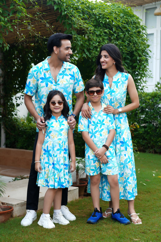 Family Matching Outfit Set – Beach Vacation Wear