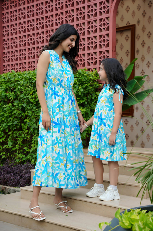 Mother Daughter Matching Dresses – Resort Party and Birthday Wear