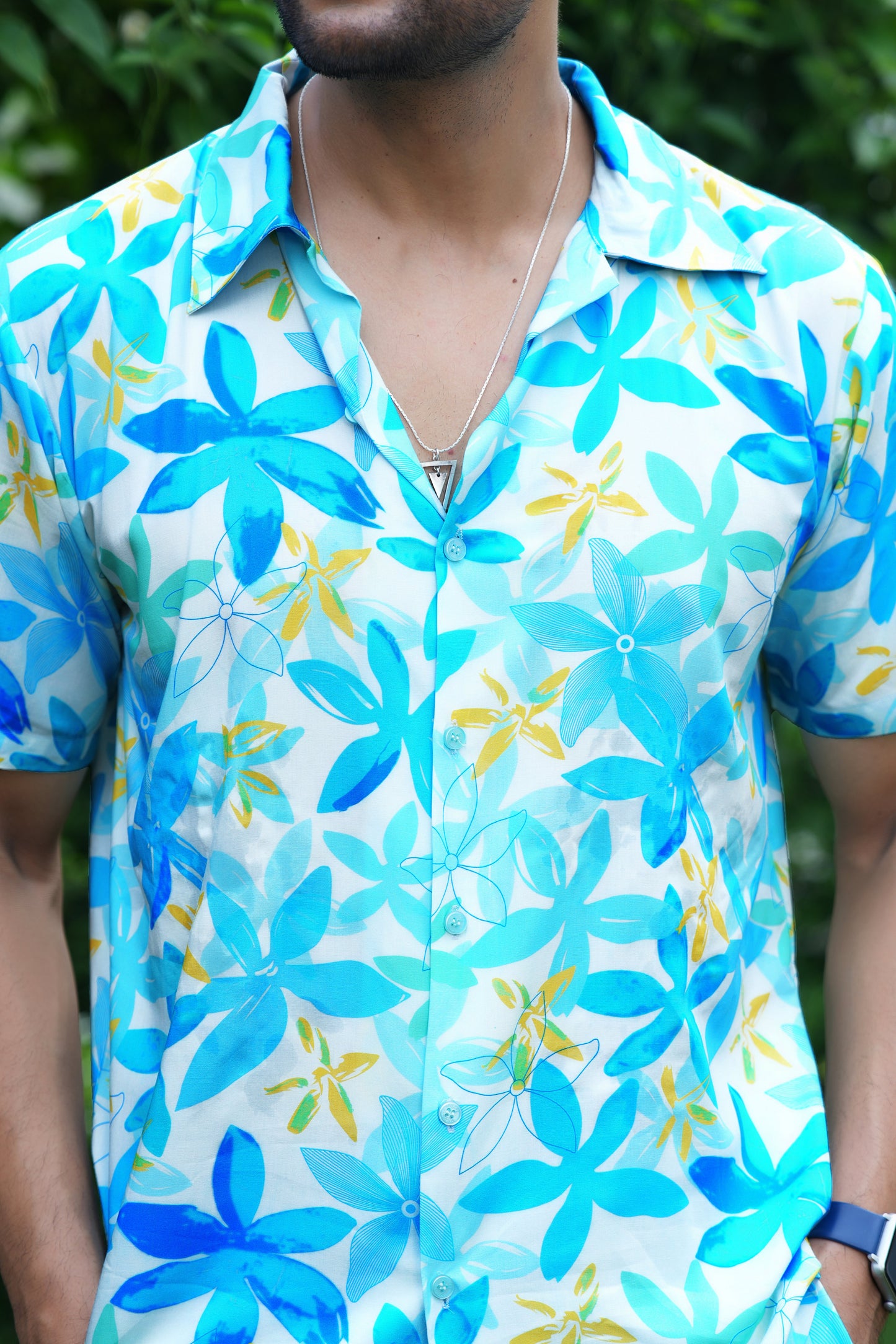 Mens Beach Co Ord Set – Shirt and Shorts Vacation Wear