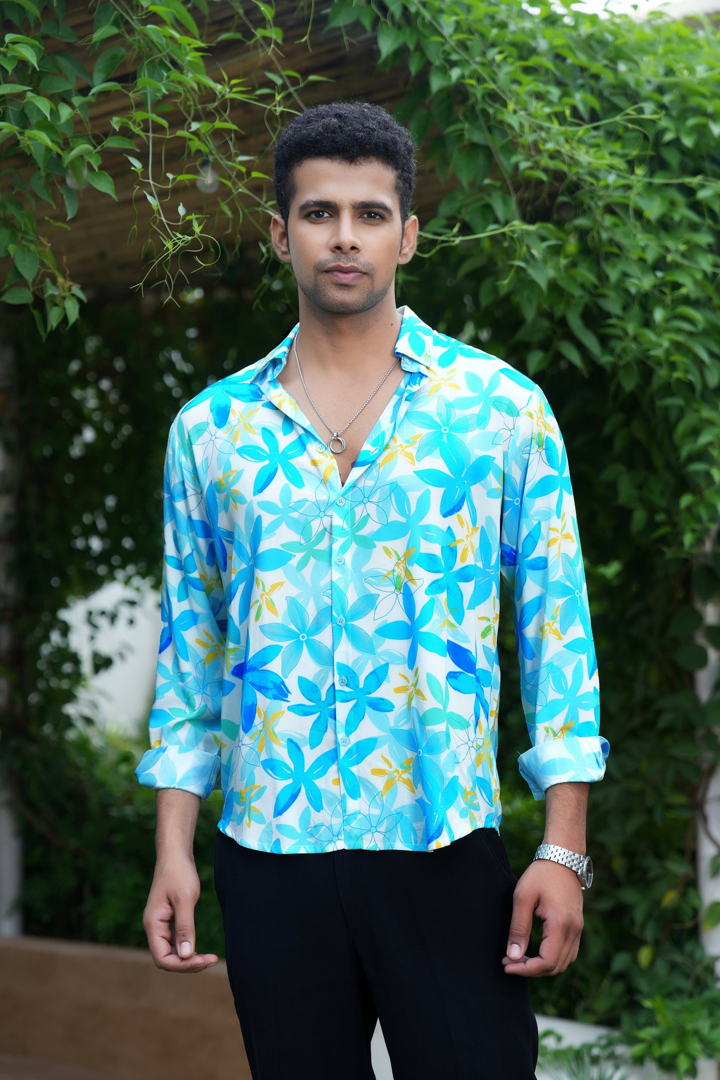 Mens Full Sleeve Resort Shirt – Vacation and Party Wear