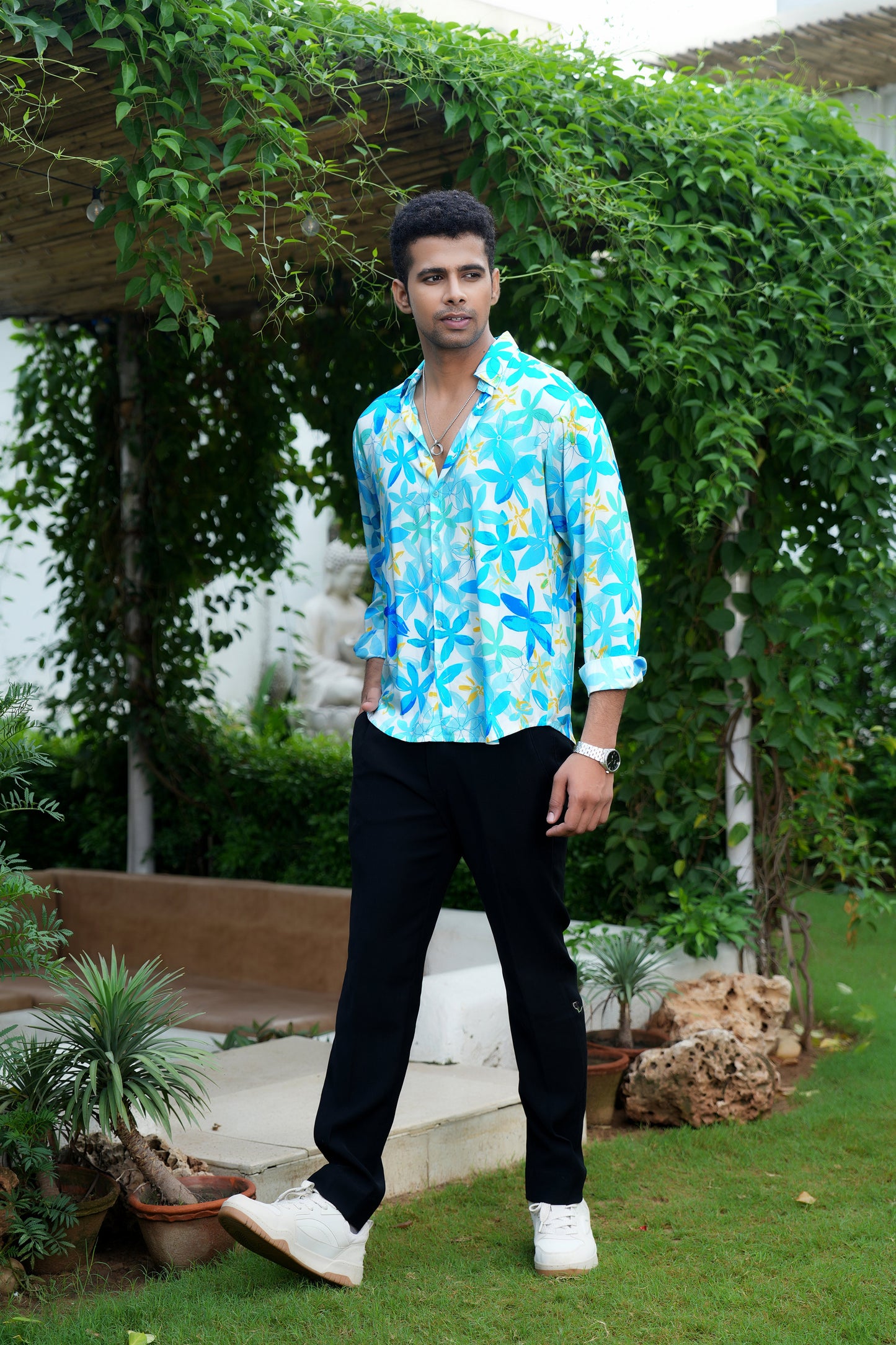 Mens Full Sleeve Resort Shirt – Vacation and Party Wear