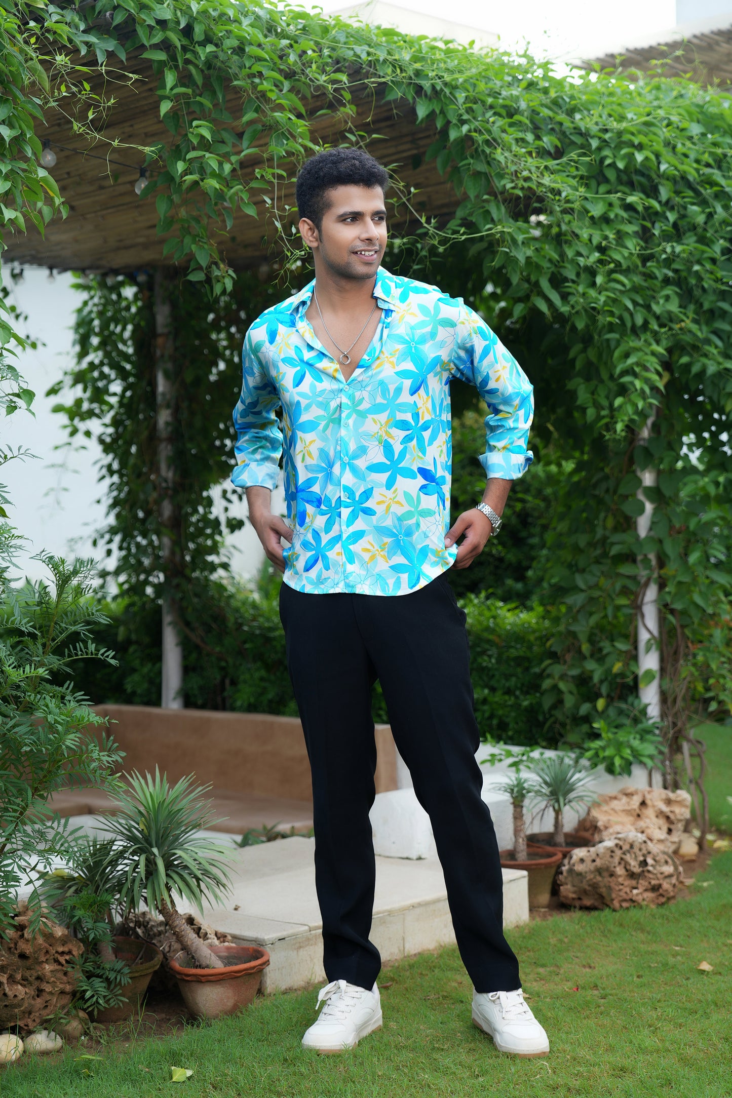 Mens Full Sleeve Resort Shirt – Vacation and Party Wear
