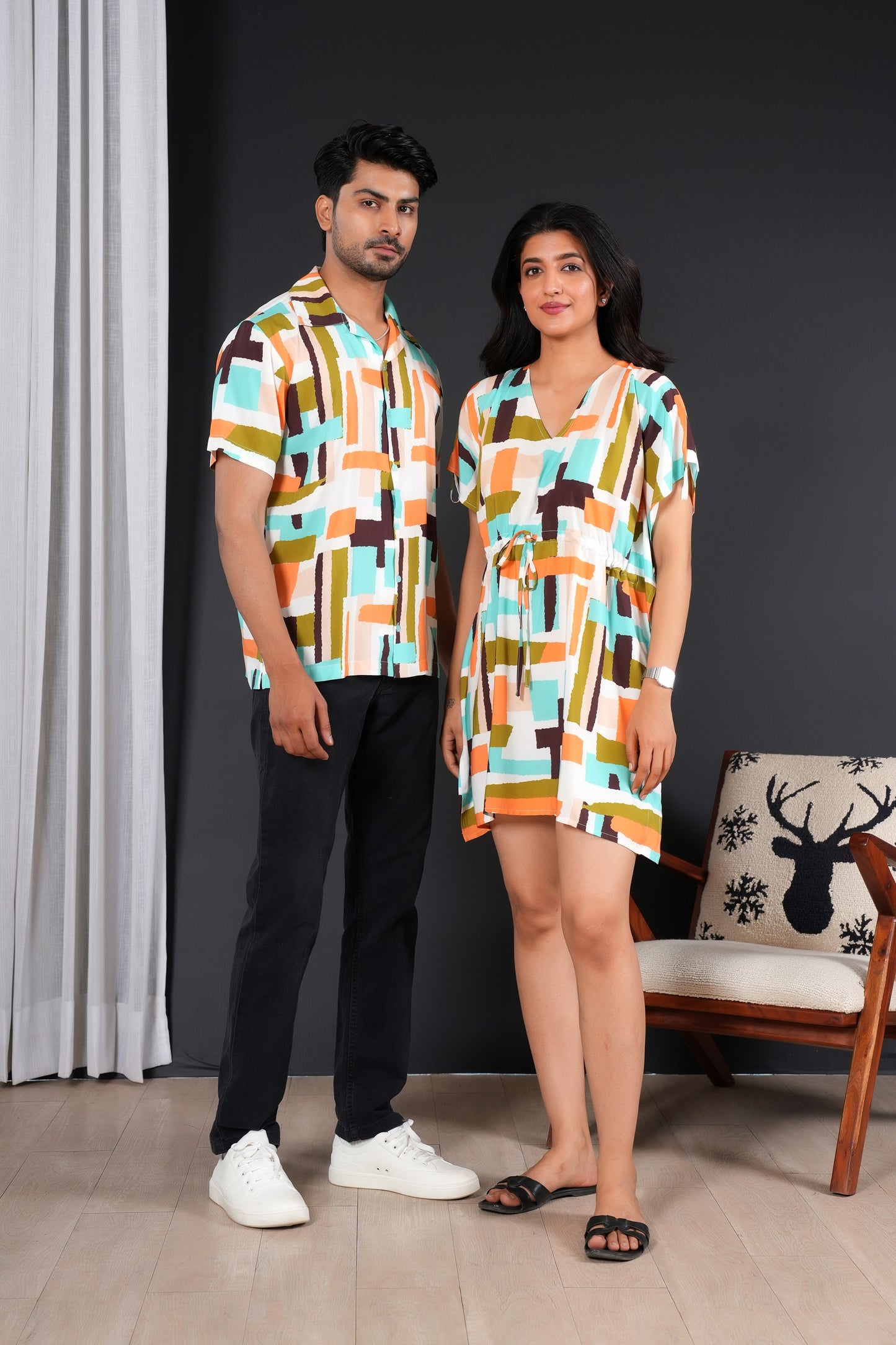 Tropical Couple Matching Set – Summer Viscose Co-Ords