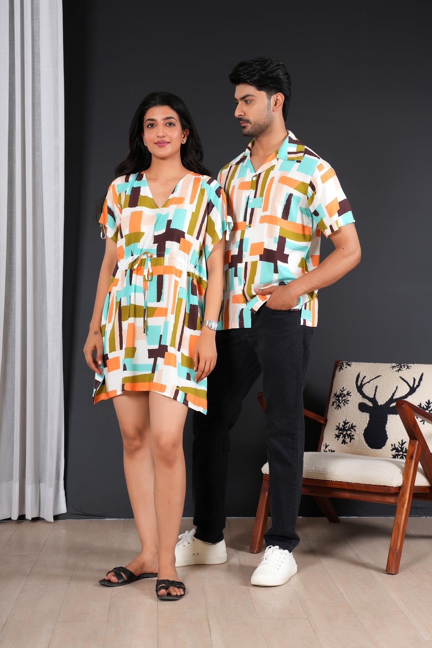 Tropical Couple Matching Set – Summer Viscose Co-Ords