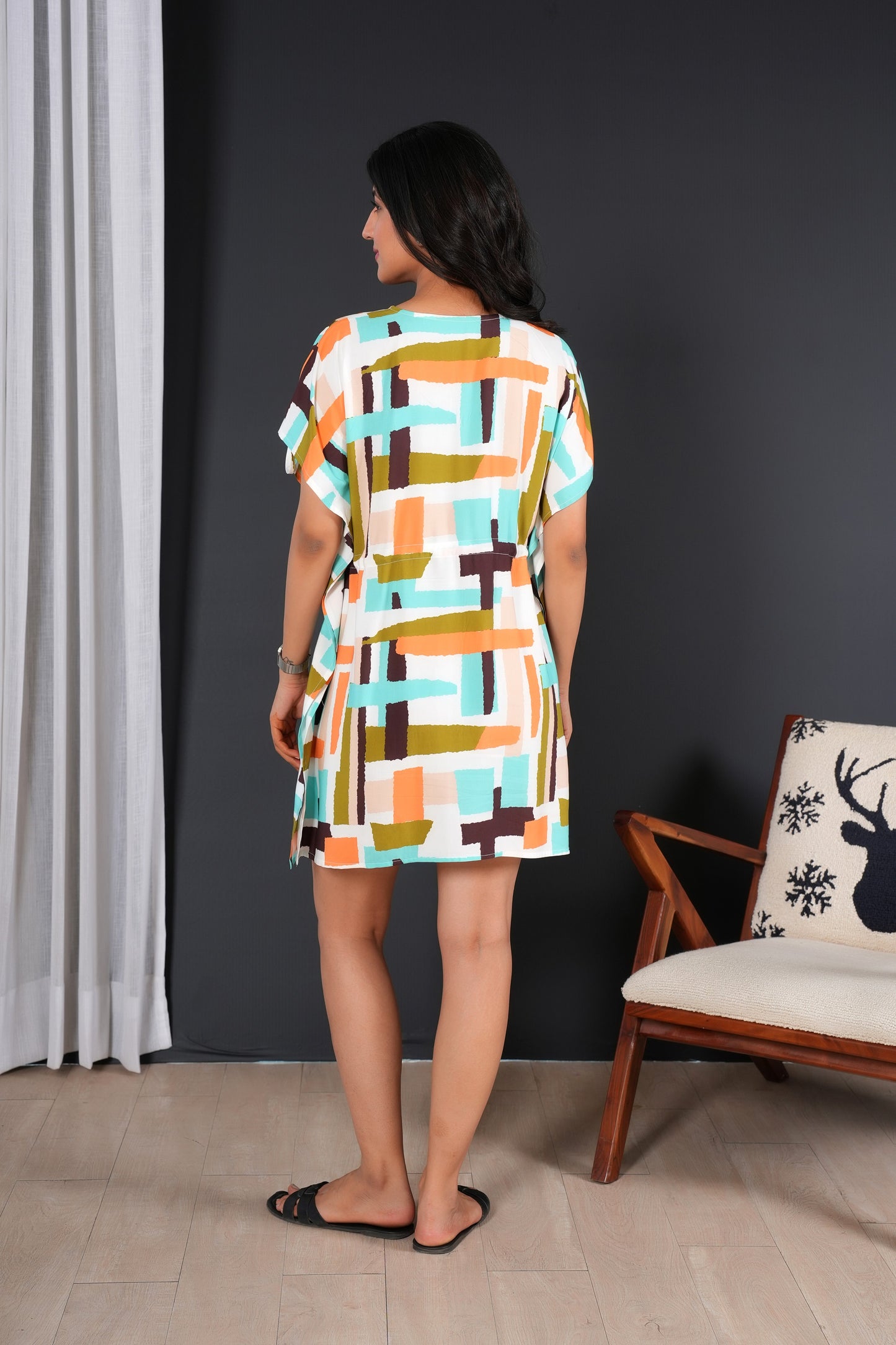 Women's Viscose Kaftan Dress – Breezy Beach & Poolside Cover-Up