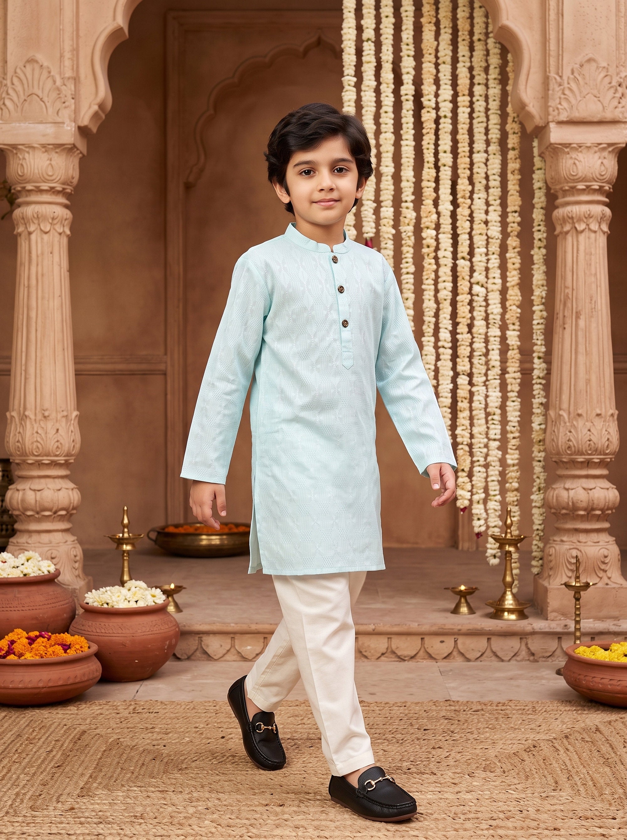 Boys Ethnic Kurta Pajama Set – Festive Occasion Wear