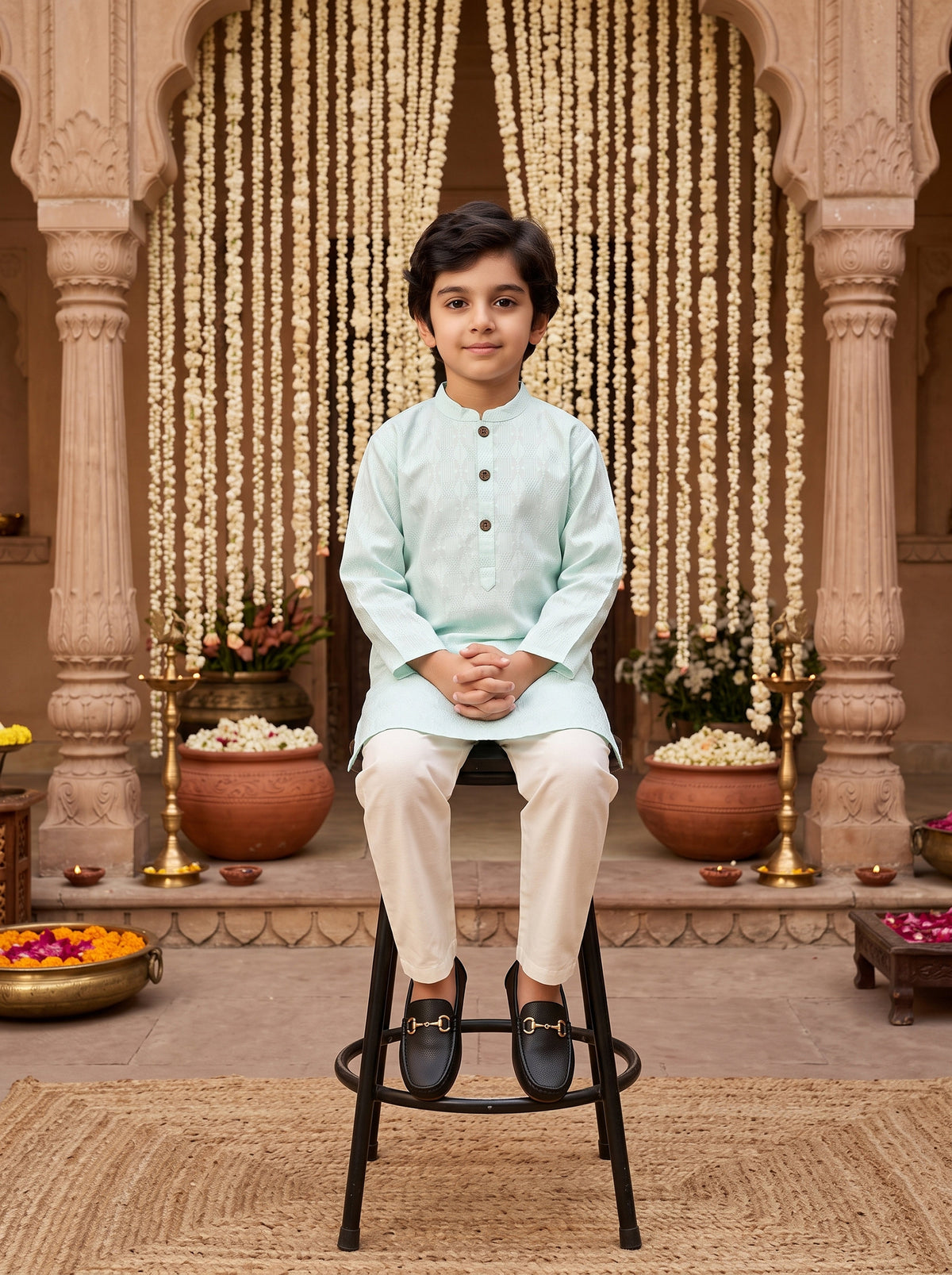 Boys Ethnic Kurta Pajama Set – Festive Occasion Wear