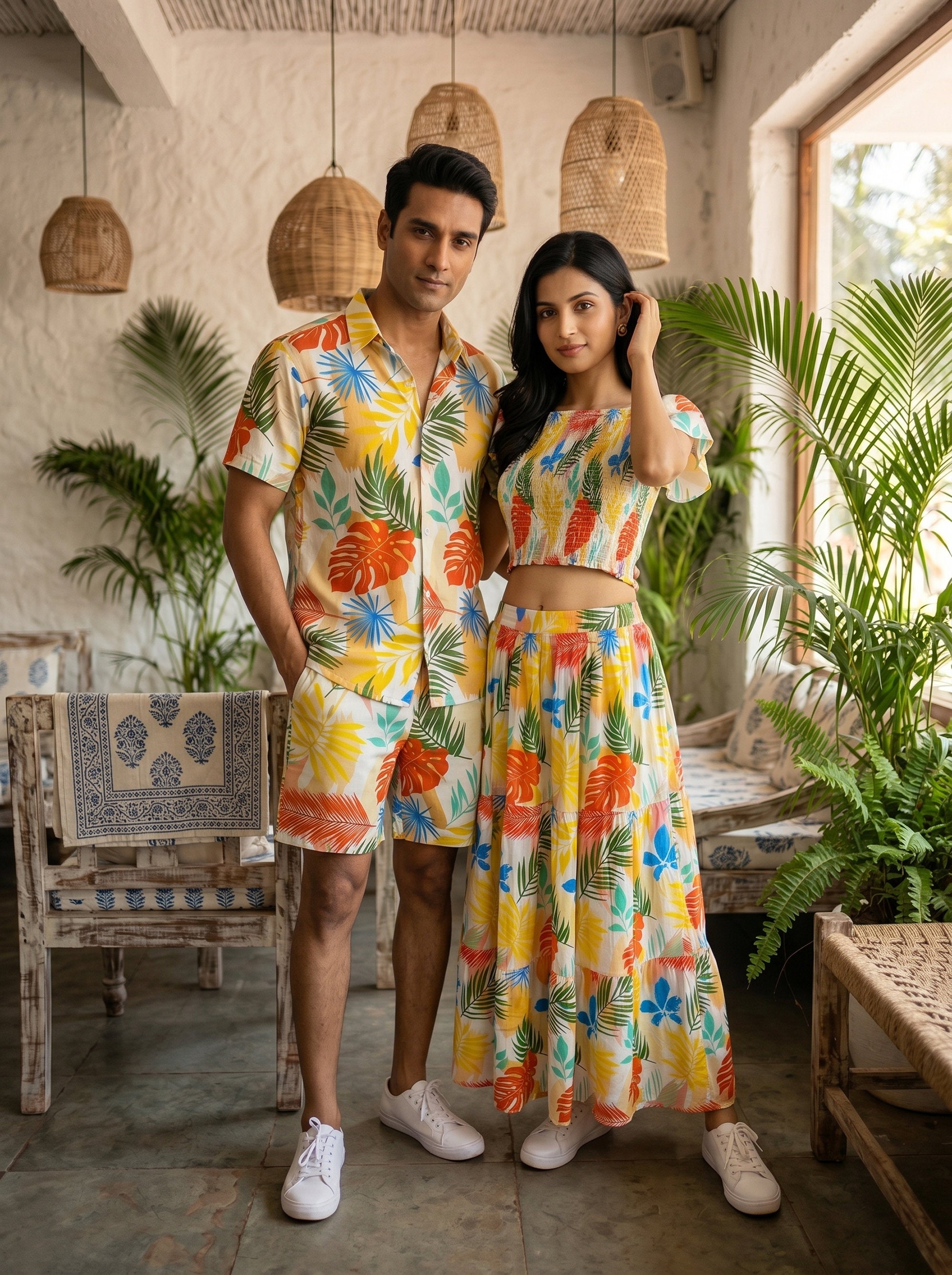 His & Her Matching Resort Wear – Couple Vacation Outfit for Pool Party Long Weekend Trip & Romantic Holiday