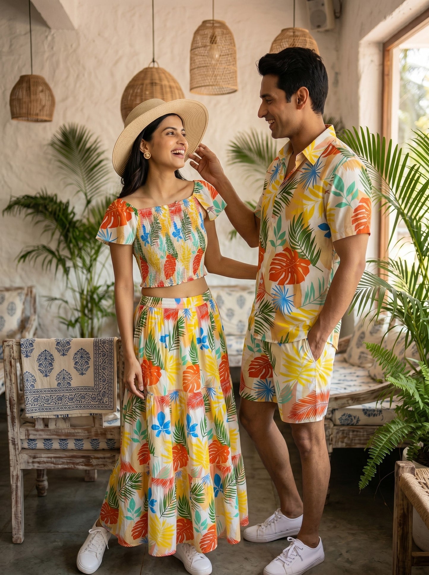 His & Her Matching Resort Wear – Couple Vacation Outfit for Pool Party Long Weekend Trip & Romantic Holiday