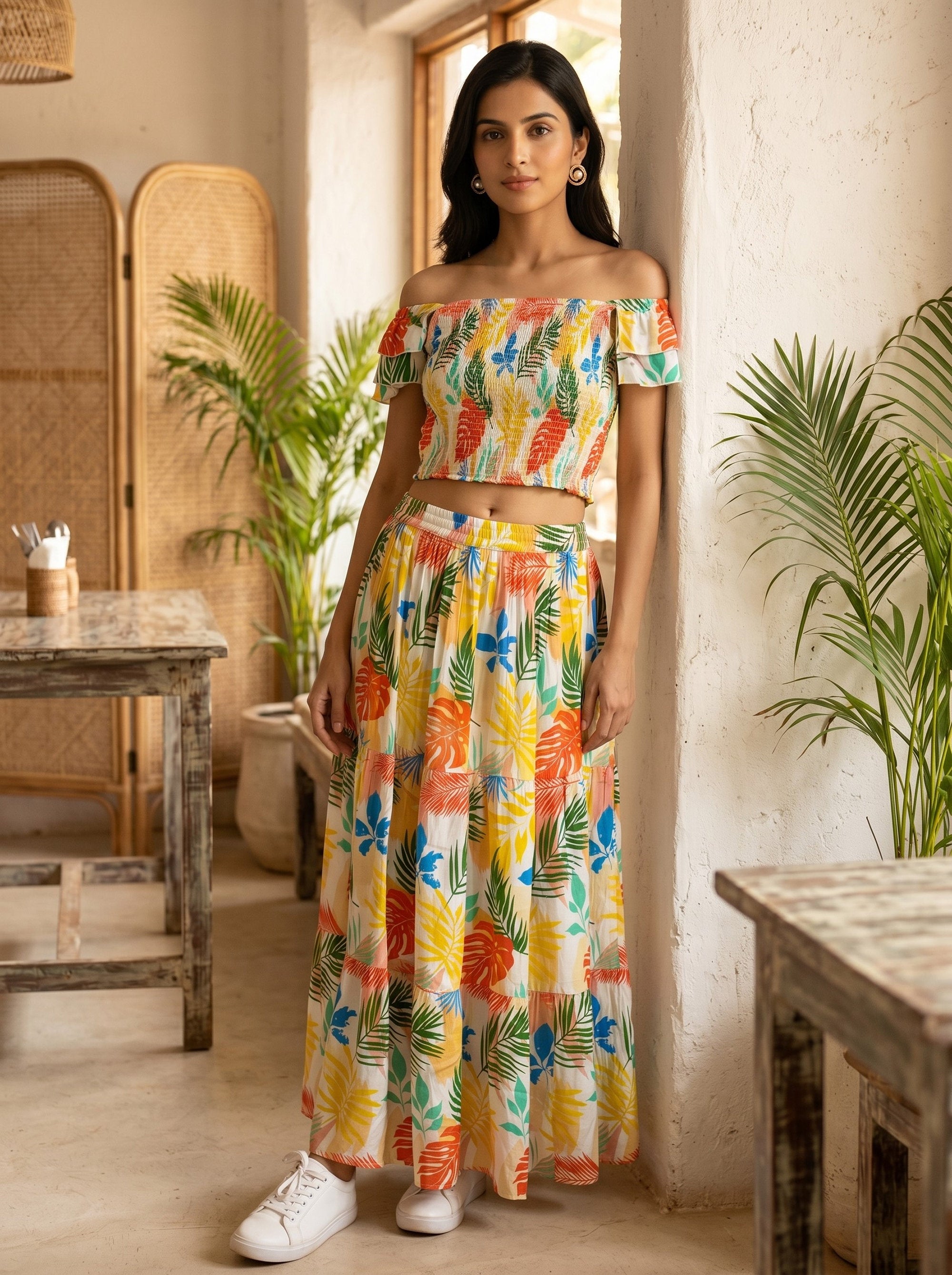 Women's Tropical Co-Ord Set – Beach Vacation Outfit for Pool Party Resort Holiday Cruise & Summer Travel