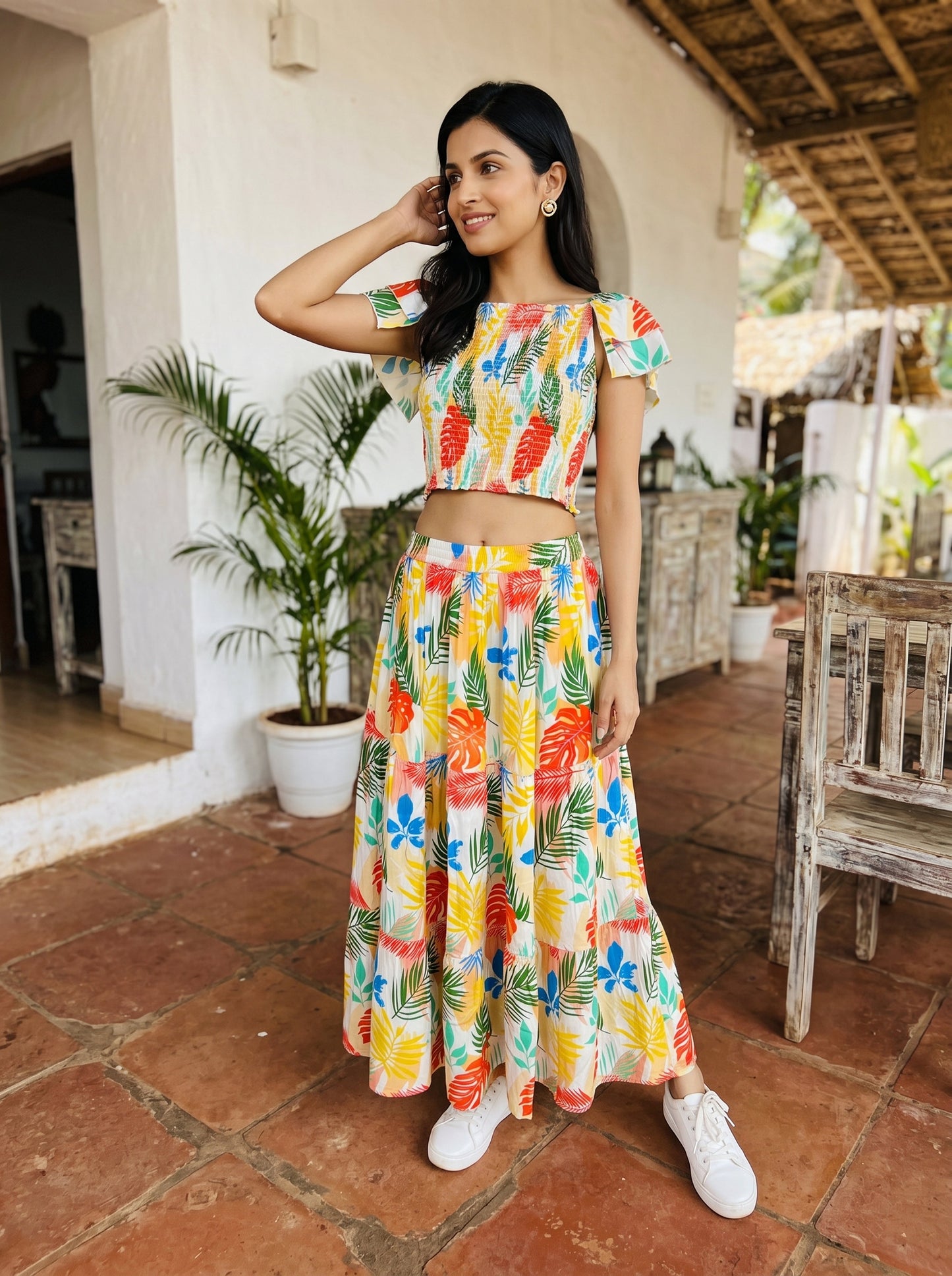 Women's Tropical Co-Ord Set – Beach Vacation Outfit for Pool Party Resort Holiday Cruise & Summer Travel