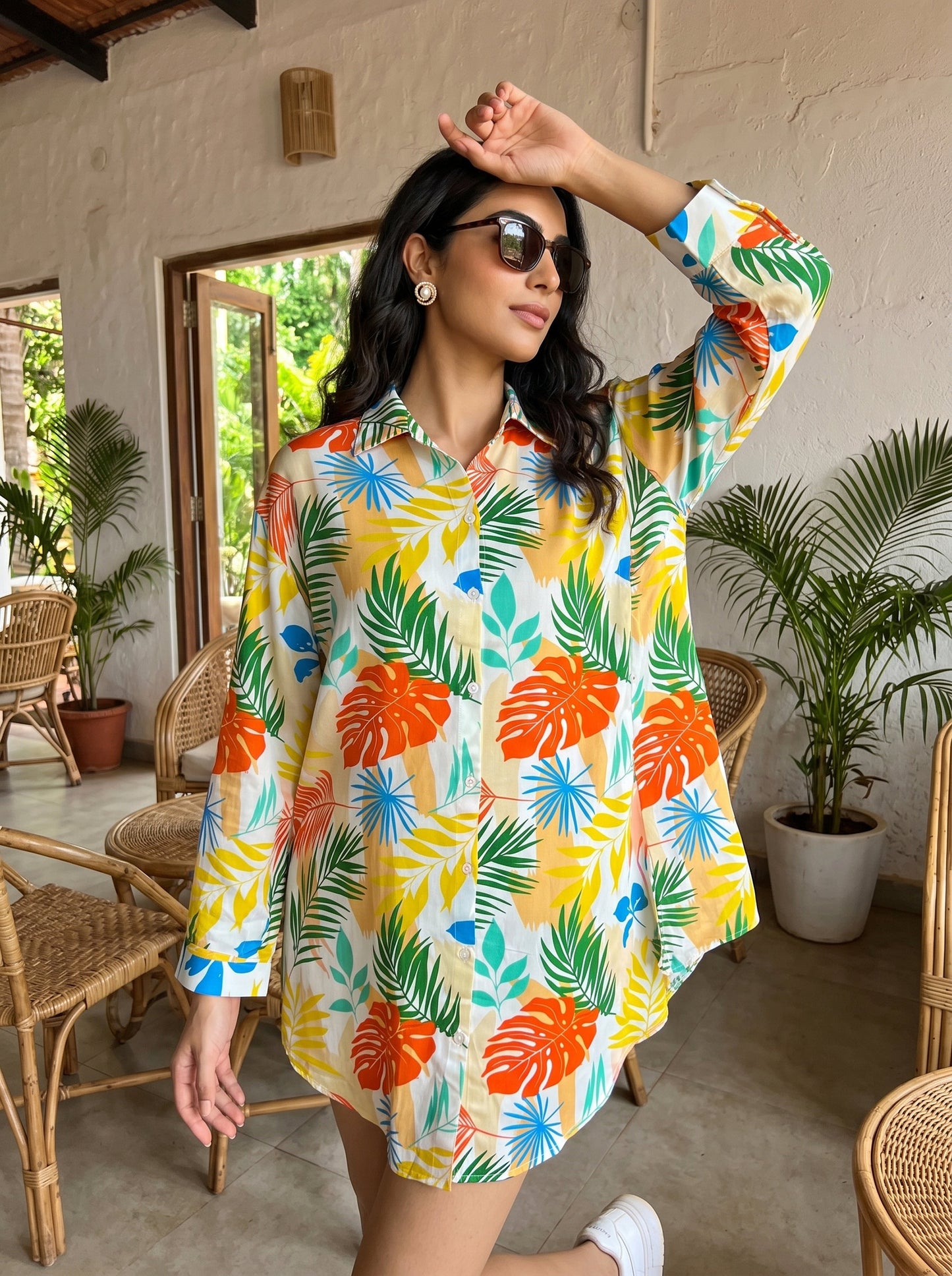 Women's Long Shirt Dress – Resort Wear for Vacation Dinner Honeymoon Cruise Holiday & Tropical Getaway