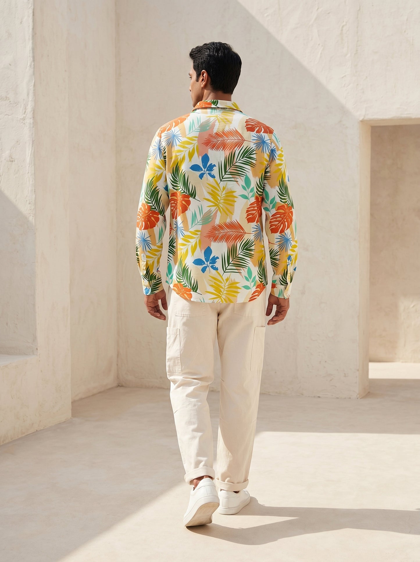 Men's Full Sleeve Resort Shirt – Vacation Dinner Anniversary Celebration Pre Wedding Shoot & Party Wear