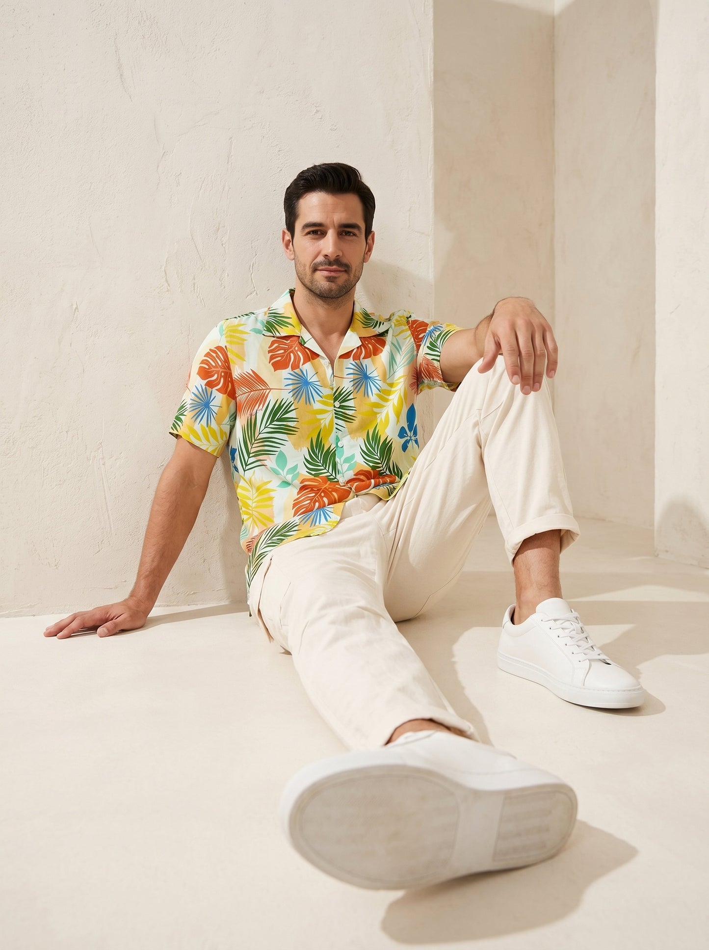 Men's Short Sleeve Beach Shirt – Pool Party Resort Wear Goa Holiday Friends Reunion & Vacation Outfit