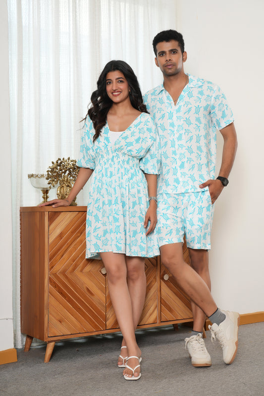 Couple Matching Dress Set – Co-Ord & Short Summer Dress for Vacations