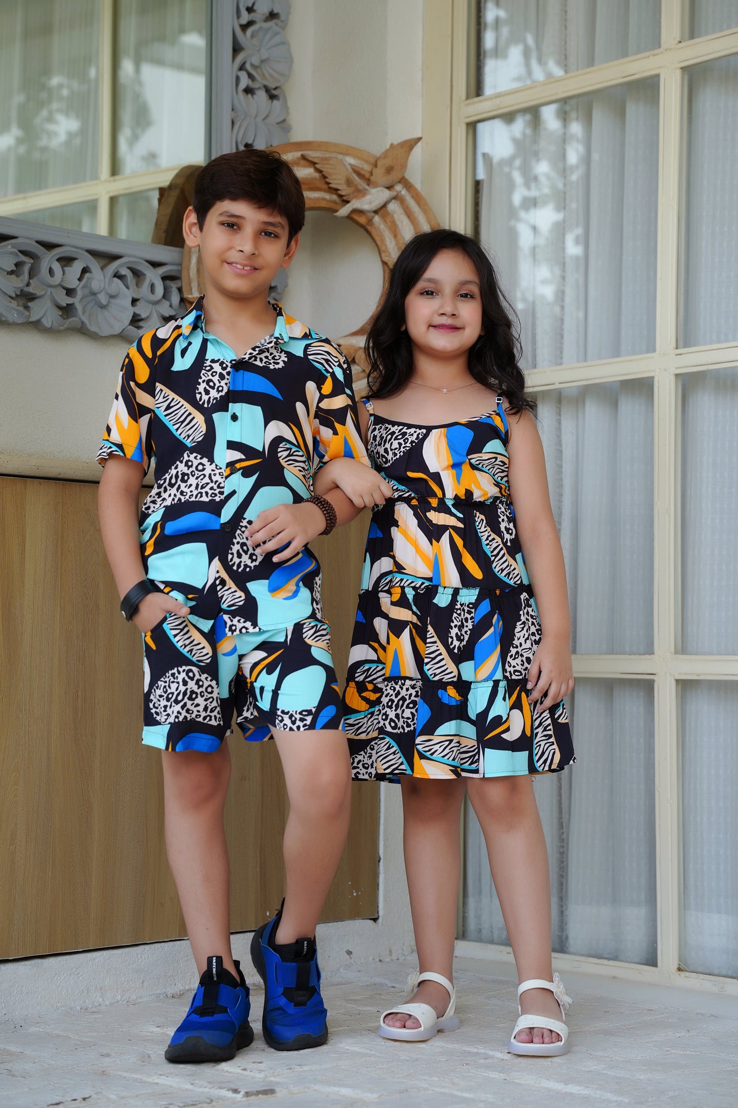 Brother Sister Matching Outfits – Kids Vacation Resort Wear