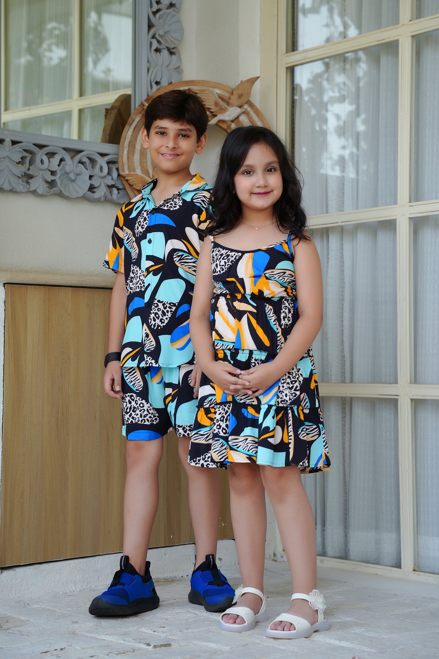 Brother Sister Matching Outfits – Kids Vacation Resort Wear