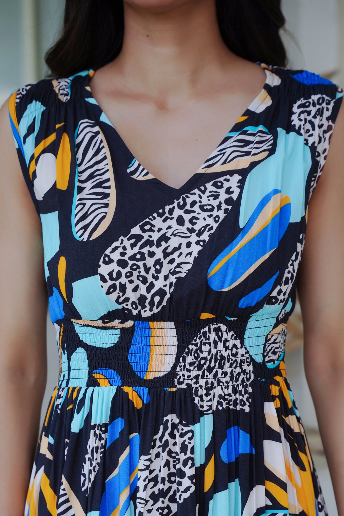 Girls Sleeveless Beach Dress – Vacation and Birthday Outfit