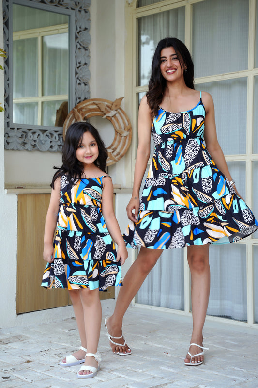 Mother Daughter Matching Dresses – Resort Party and Birthday Wear