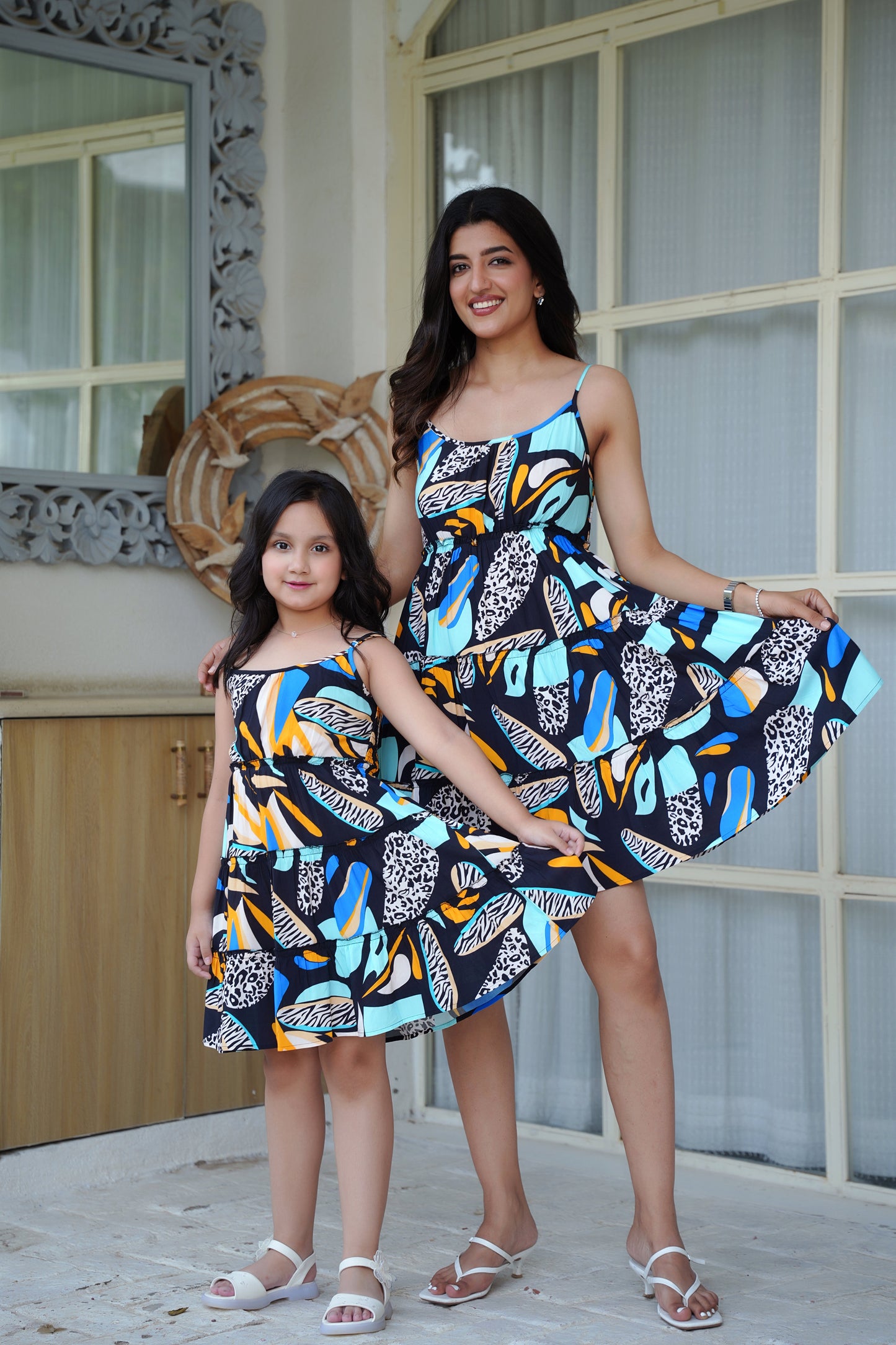 Mother Daughter Matching Dresses – Resort Party and Birthday Wear