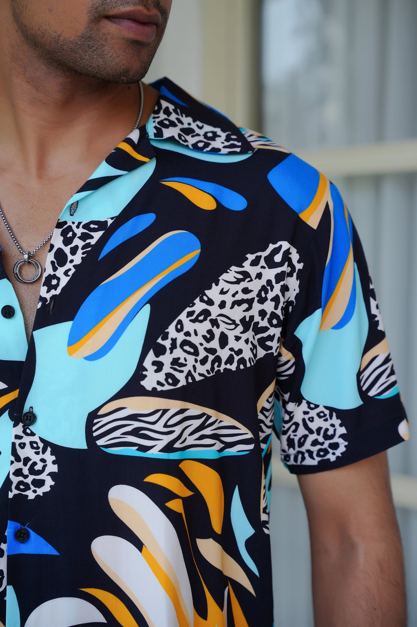 Mens Beach Co Ord Set – Shirt and Shorts Vacation Wear