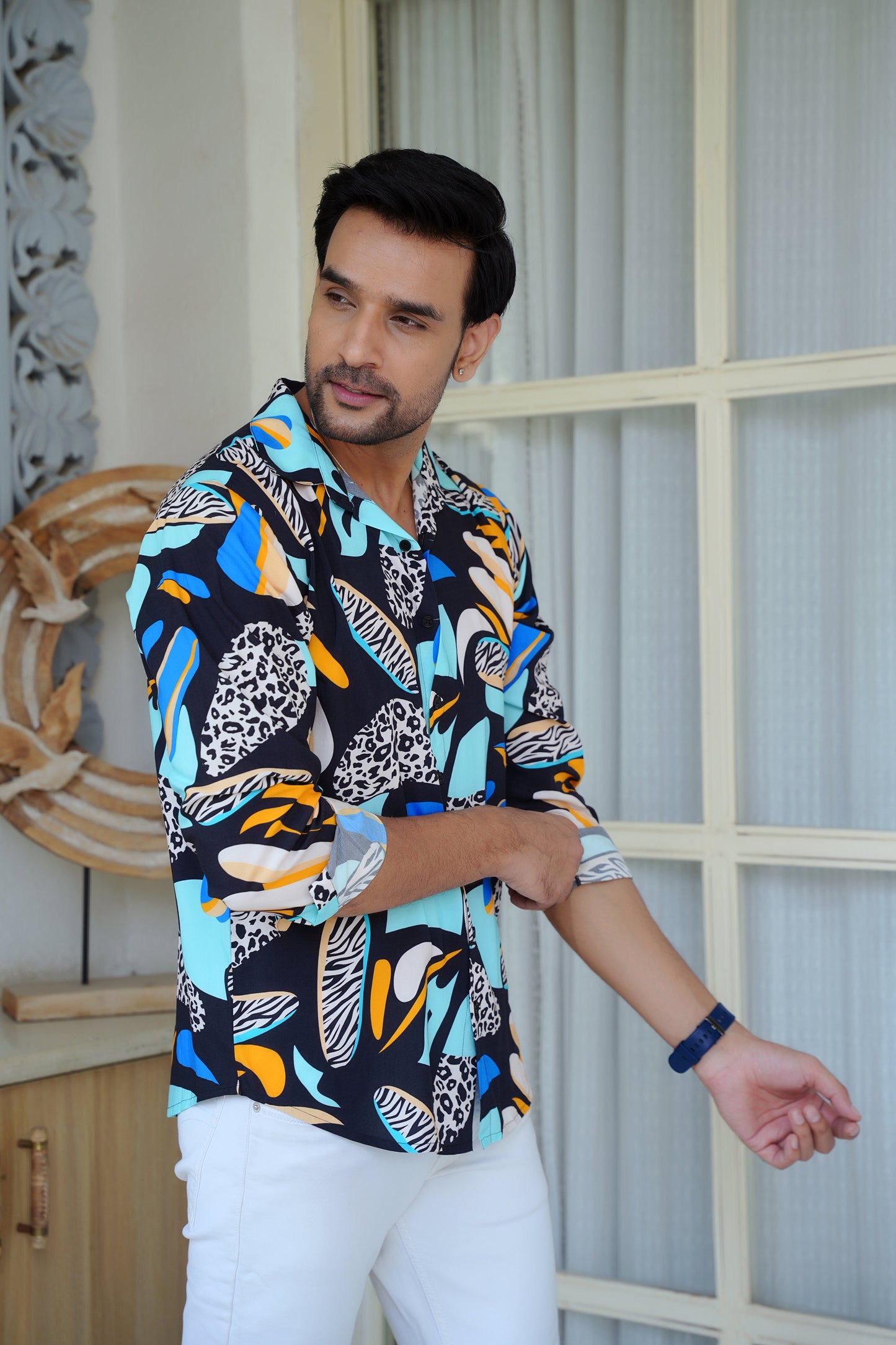 Mens Full Sleeve Resort Shirt – Vacation and Party Wear