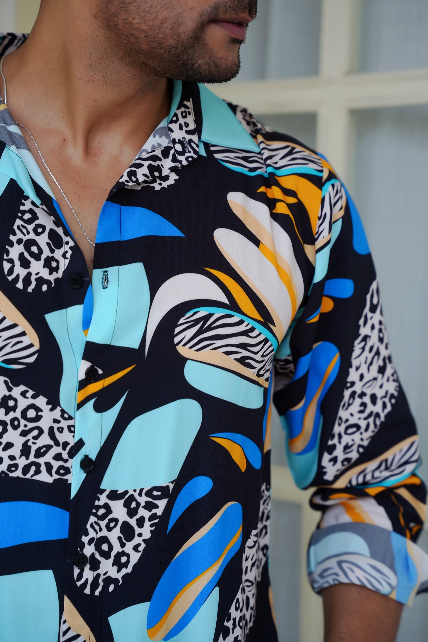 Mens Full Sleeve Resort Shirt – Vacation and Party Wear