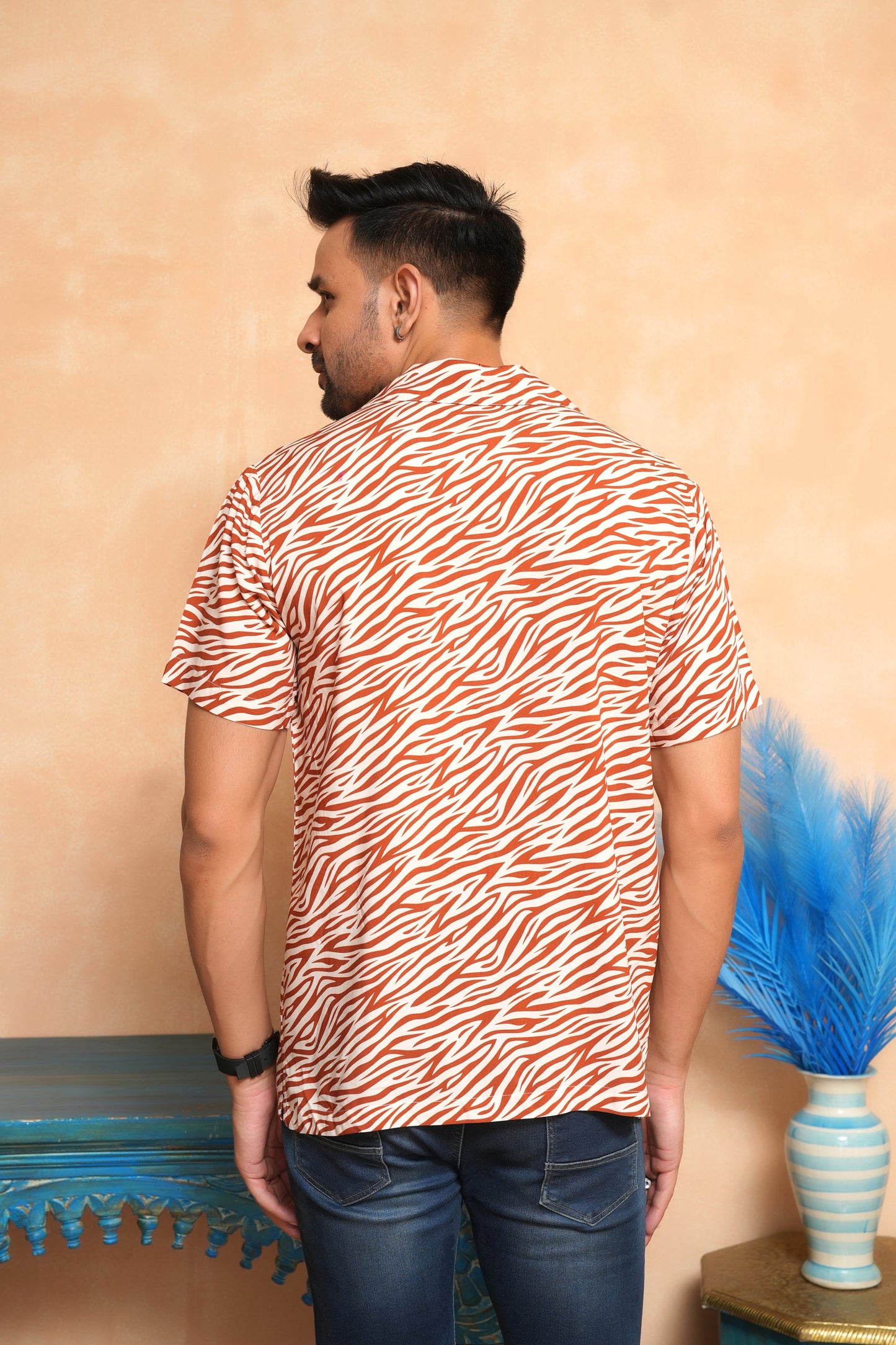 Short Sleeve Printed Shirt for Men – Summer Holiday Staple