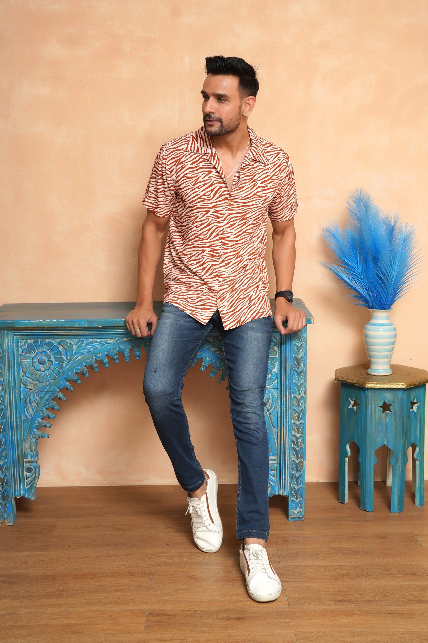 Short Sleeve Printed Shirt for Men – Summer Holiday Staple