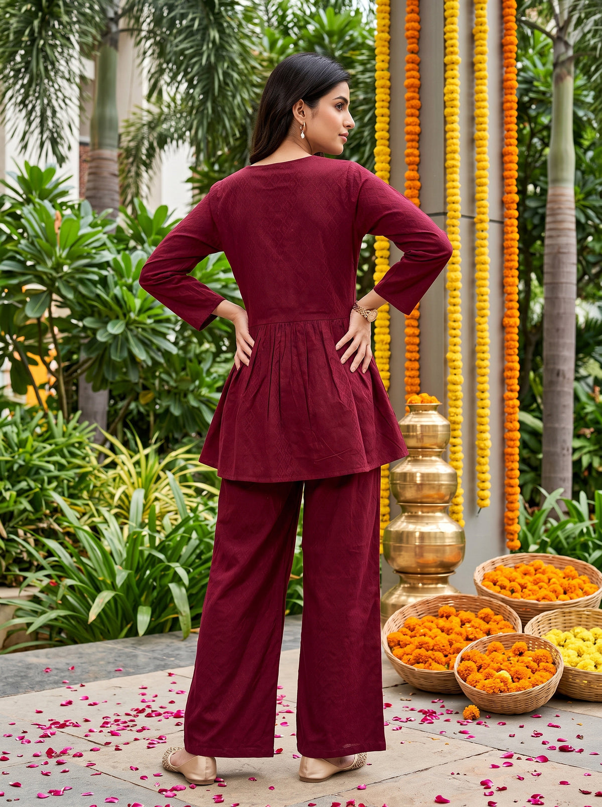 Women’s Cotton Co-Ord Set – Festive Ethnic Wear