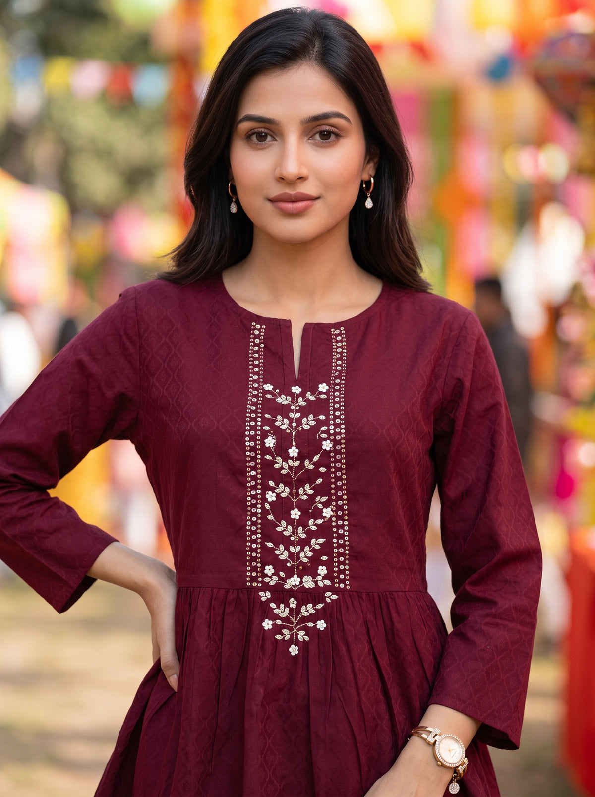 Women’s Cotton Co-Ord Set – Festive Ethnic Wear