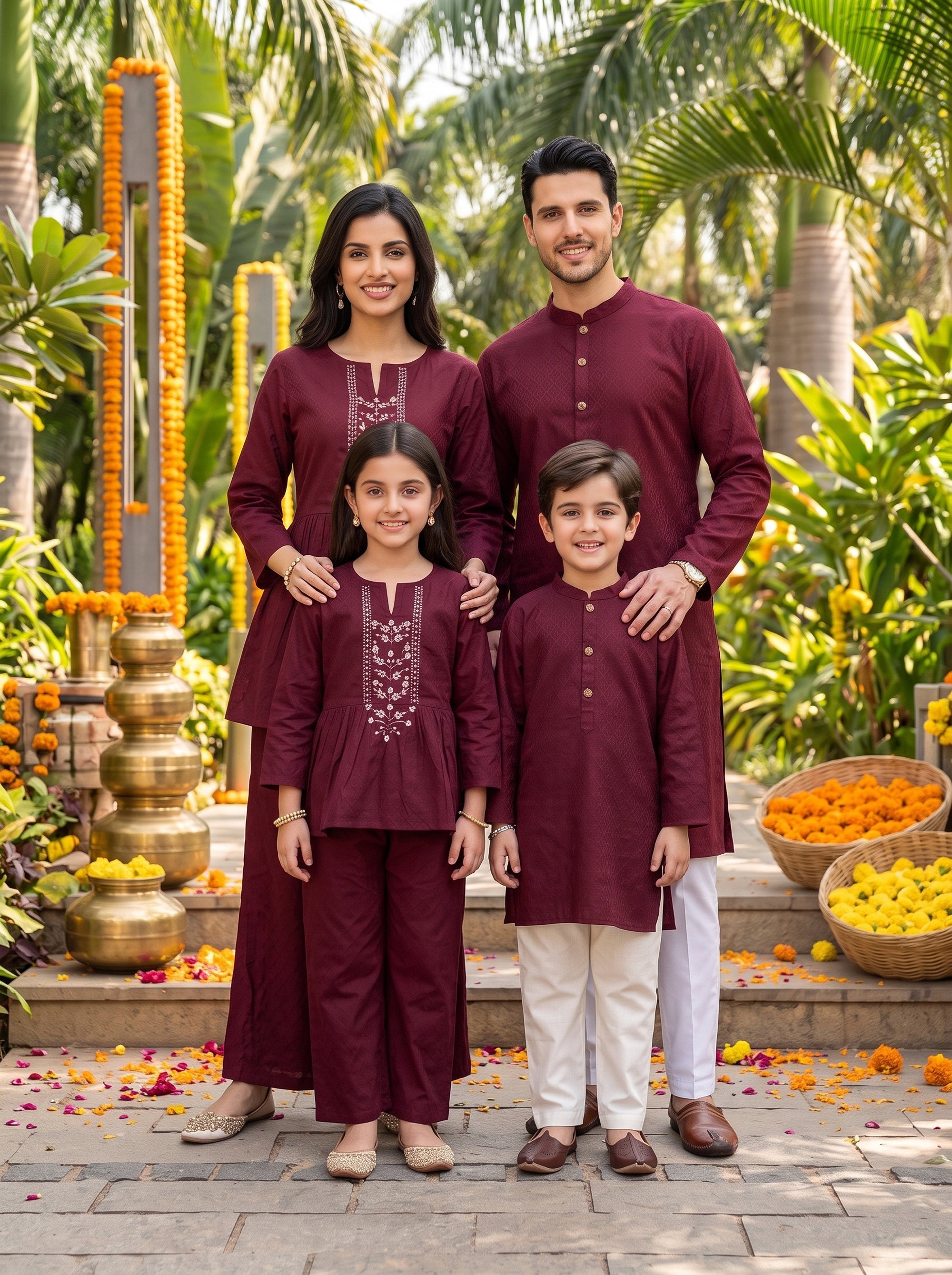 Family Matching Outfits – Cotton Ethnic Wear