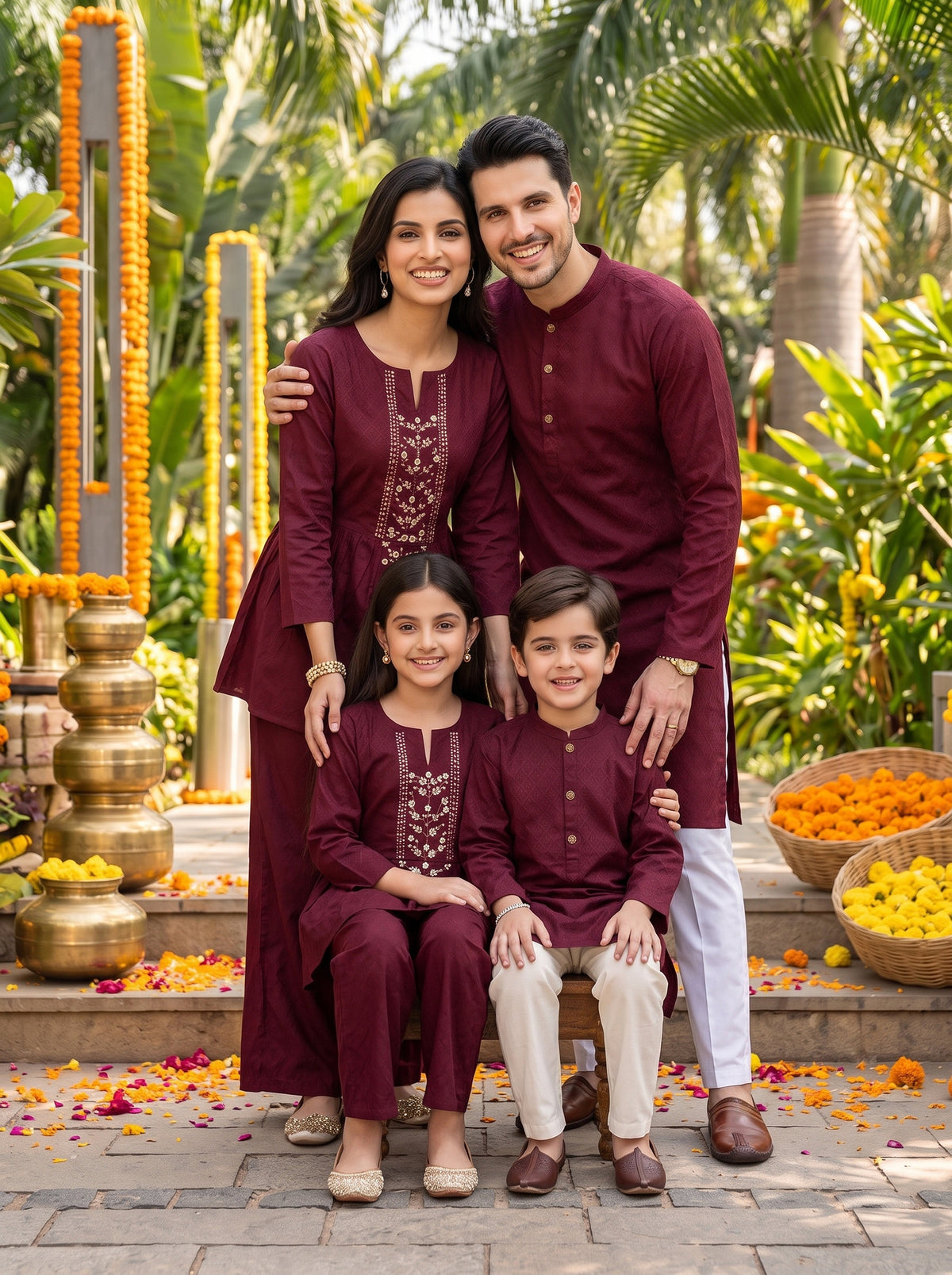 Family Matching Outfits – Cotton Ethnic Wear