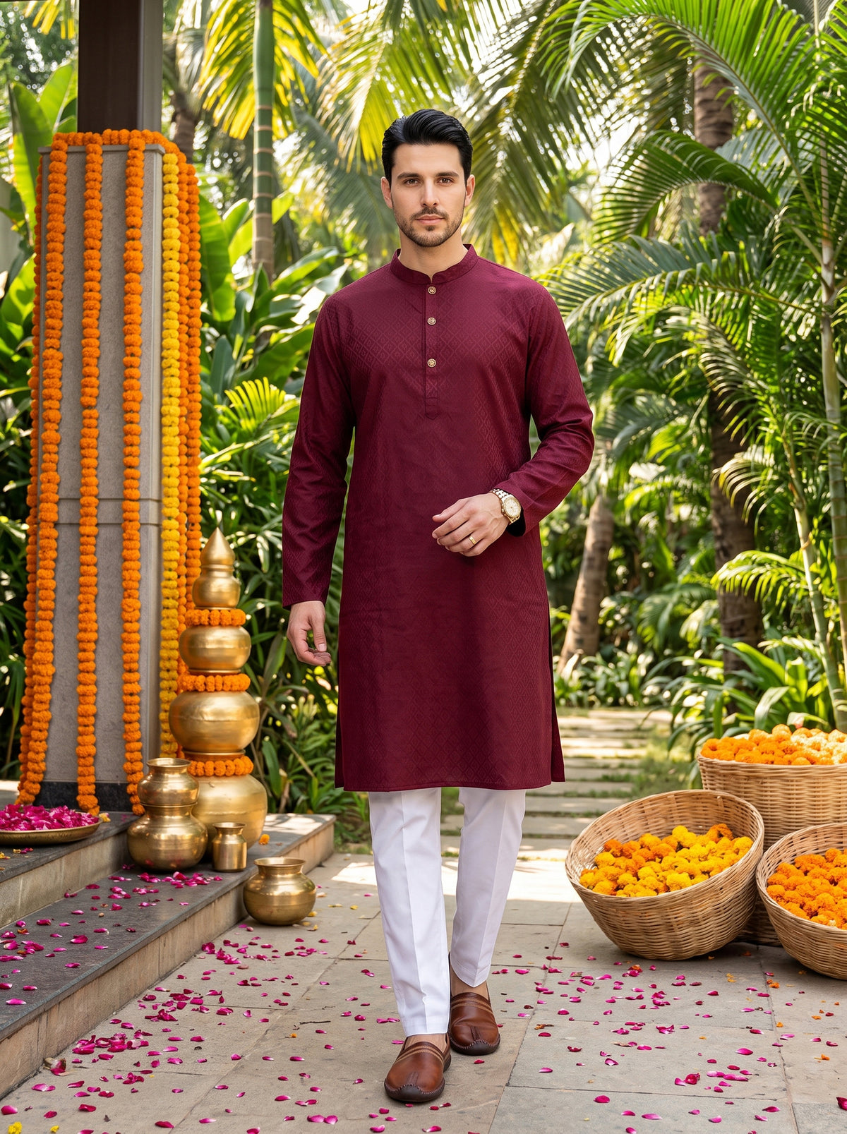 Men’s Cotton Kurta – Traditional Festive Wear