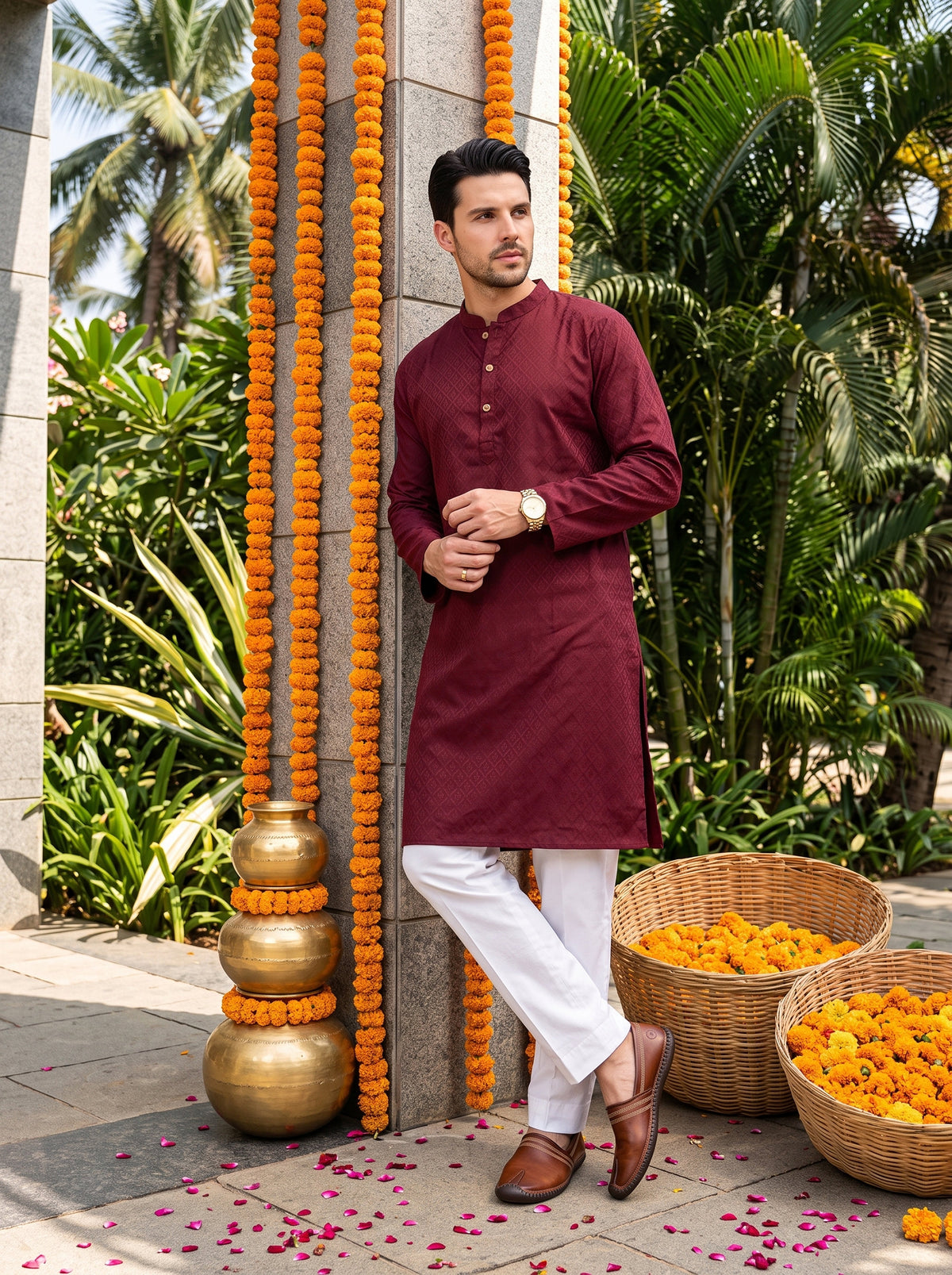 Men’s Cotton Kurta – Traditional Festive Wear