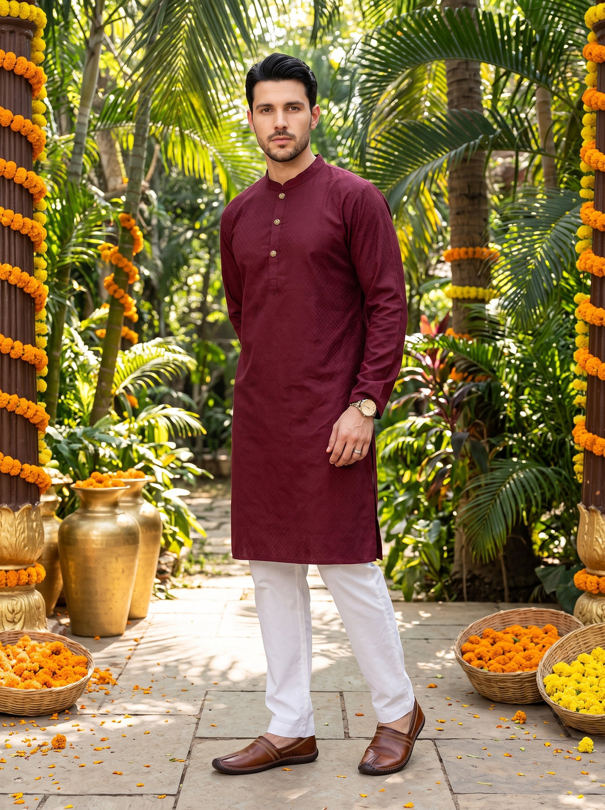 Men’s Cotton Kurta – Traditional Festive Wear