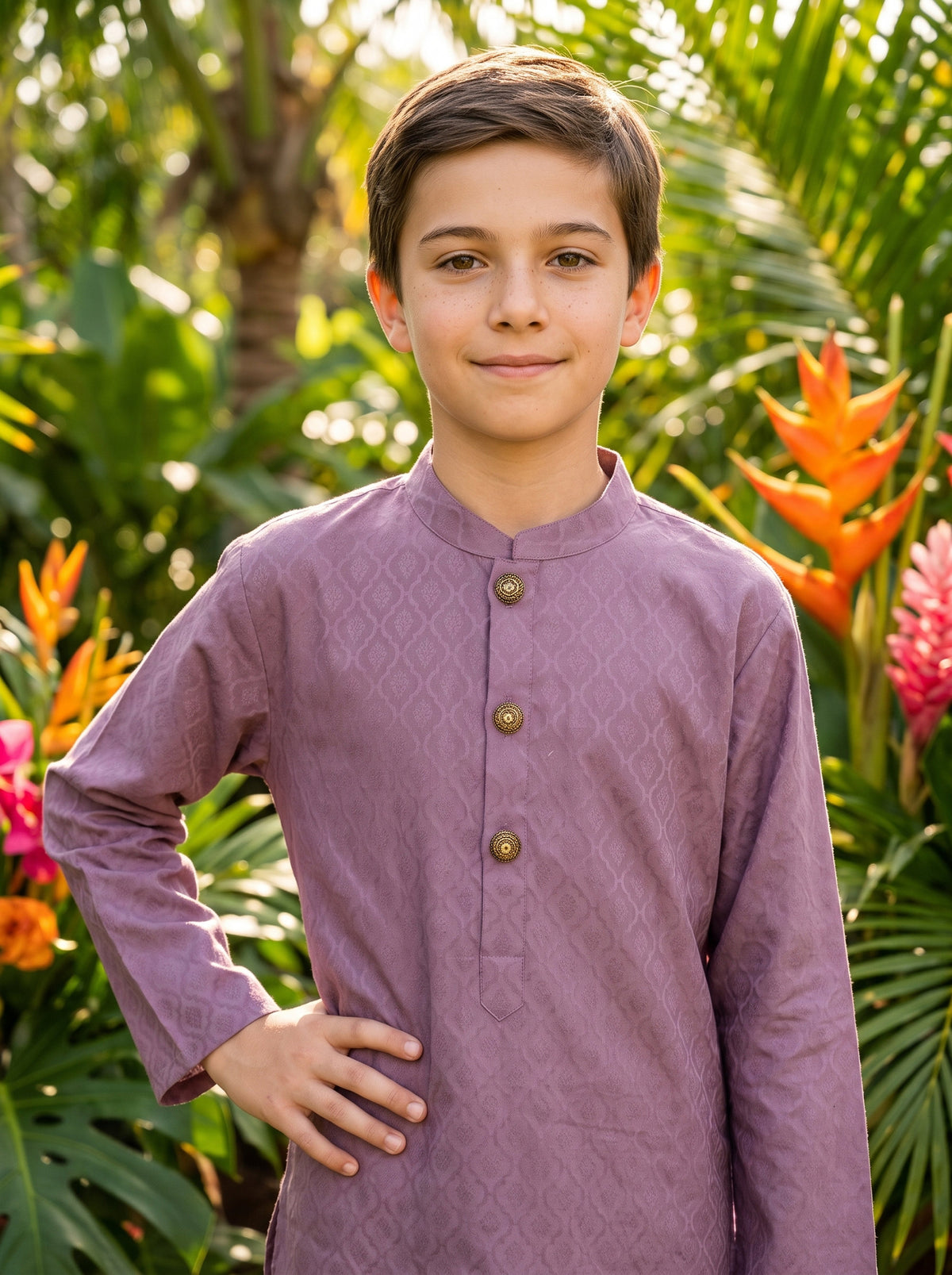 Boys Cotton Kurta Pajama Set – Festive Wear