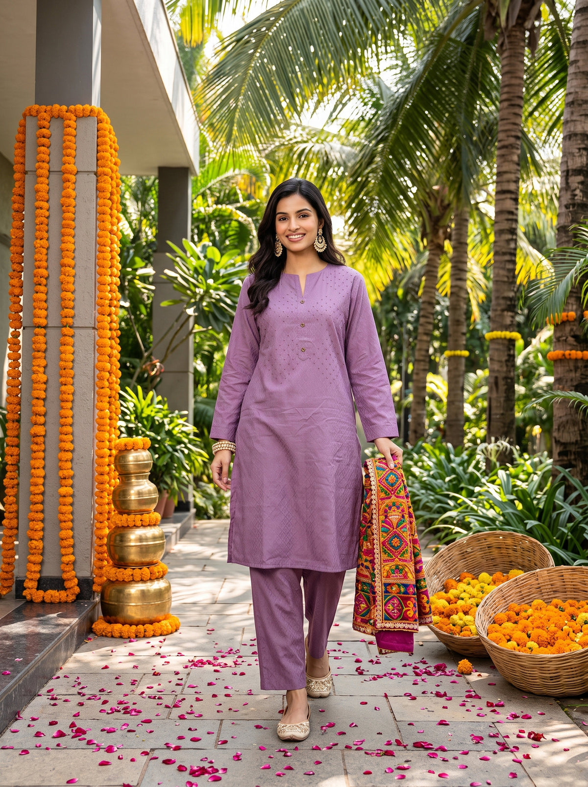 Women’s Cotton Kurta Set – Festive Ethnic Wear