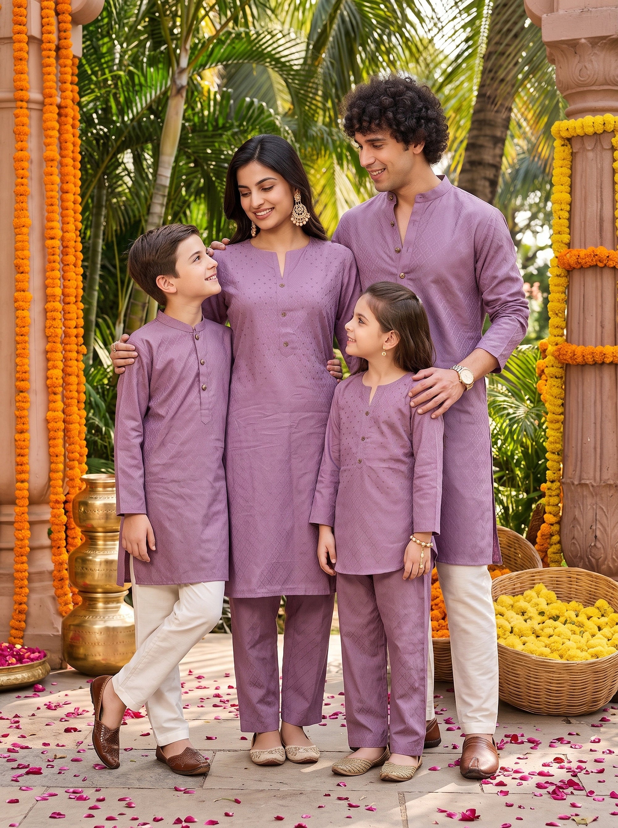 Family Matching Outfits – Cotton Ethnic Wear
